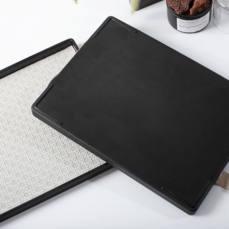 Rectangular Decorative Tray for Bathroom/Living Room with Handle