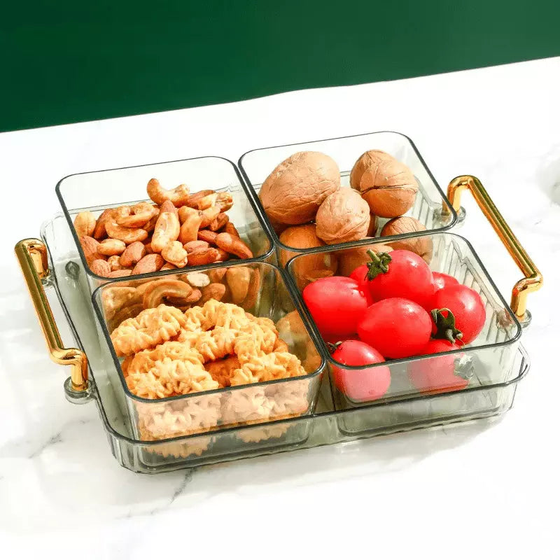 Multifunctional Snack Tray with Storage Containers