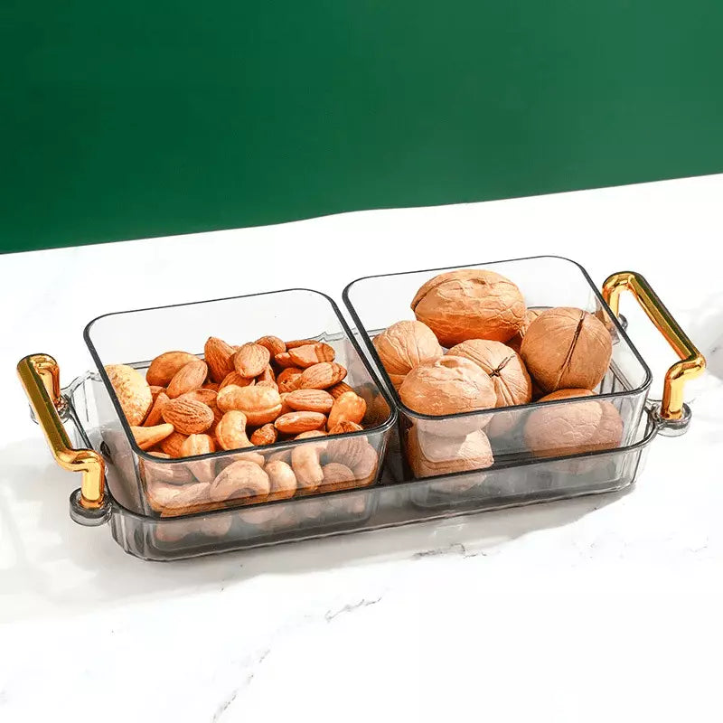 Multifunctional Snack Tray with Storage Containers