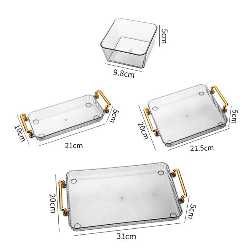 Multifunctional Snack Tray with Storage Containers