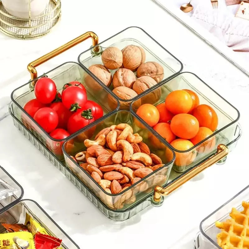 Multifunctional Snack Tray with Storage Containers