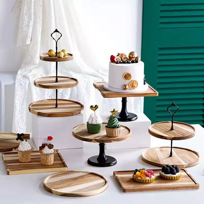 Wooden Candy Tray Stand for Sweets