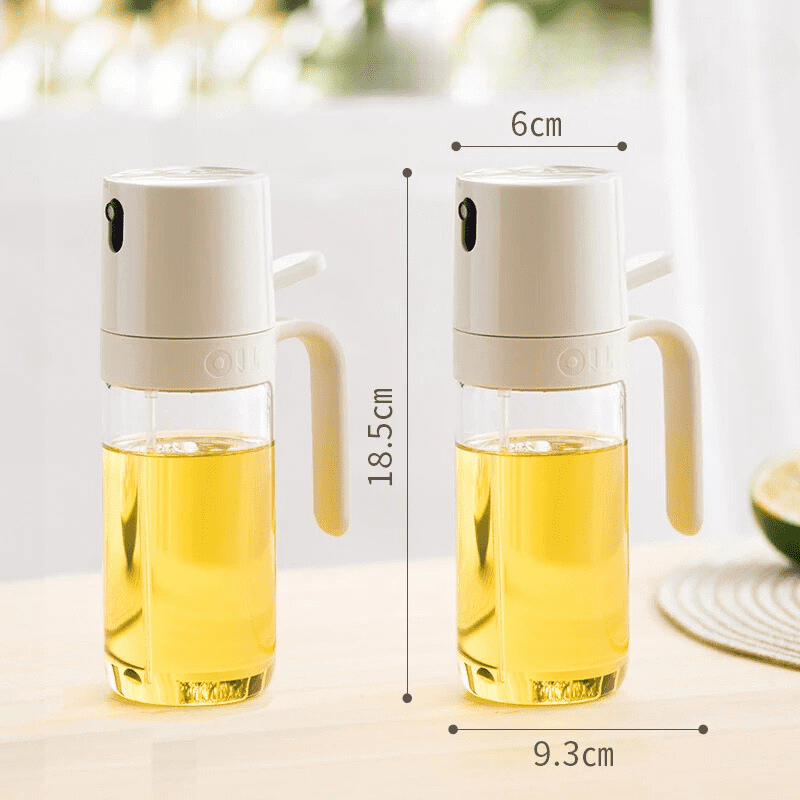 Olive Oil Sprayer with Olive Oil and Vinegar Dispenser