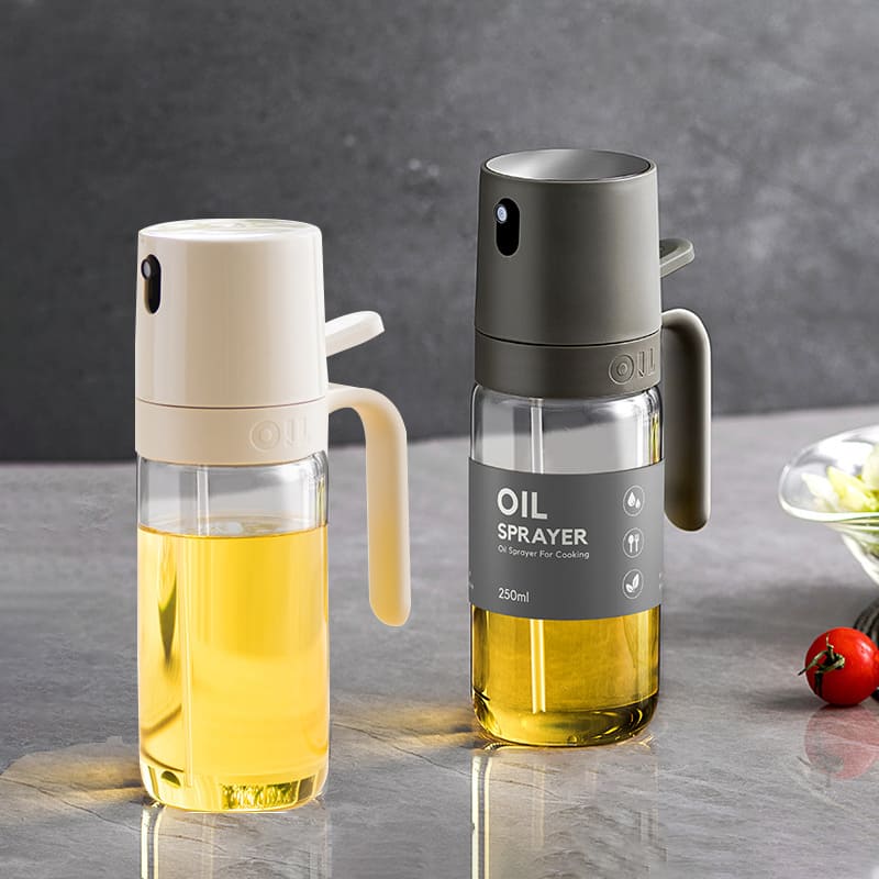 Olive Oil Sprayer with Olive Oil and Vinegar Dispenser