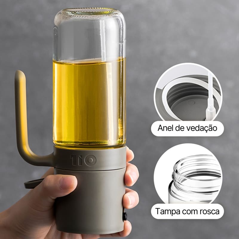Olive Oil Sprayer with Olive Oil and Vinegar Dispenser