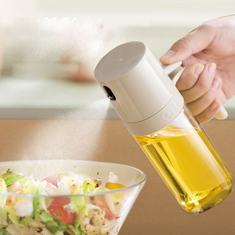 Olive Oil Sprayer with Olive Oil and Vinegar Dispenser