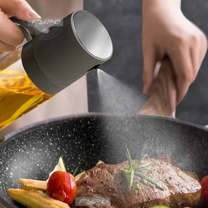 Olive Oil Sprayer with Olive Oil and Vinegar Dispenser