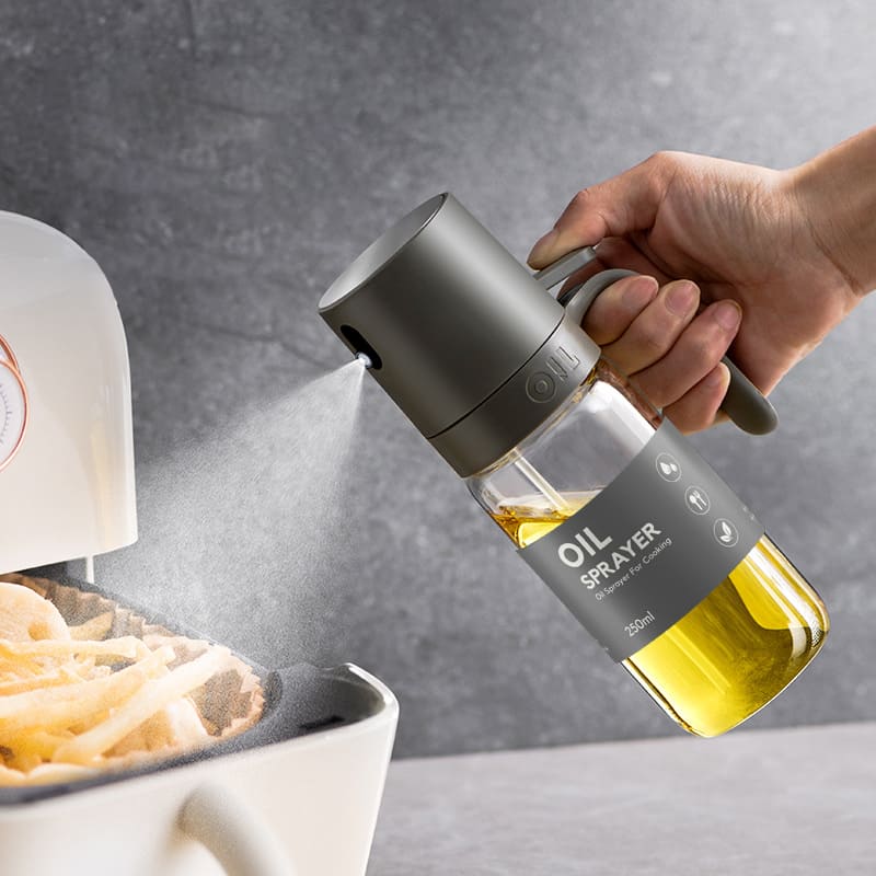 Olive Oil Sprayer with Olive Oil and Vinegar Dispenser