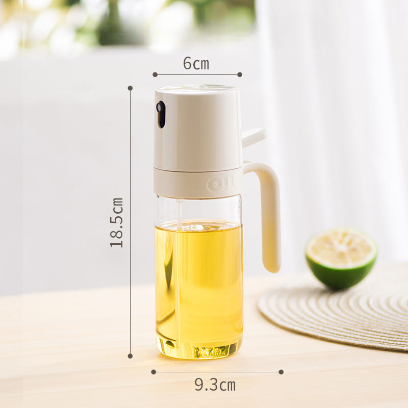 Olive Oil Sprayer with Olive Oil and Vinegar Dispenser