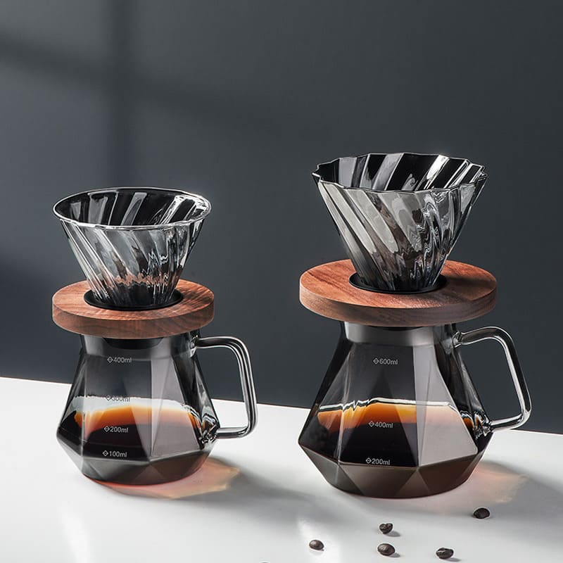Glass Coffee Bottle Borosilicate Coffee Dripper Hario V60