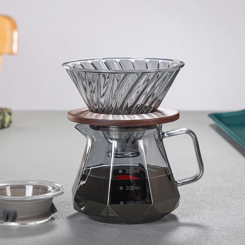 Glass Coffee Bottle Borosilicate Coffee Dripper Hario V60