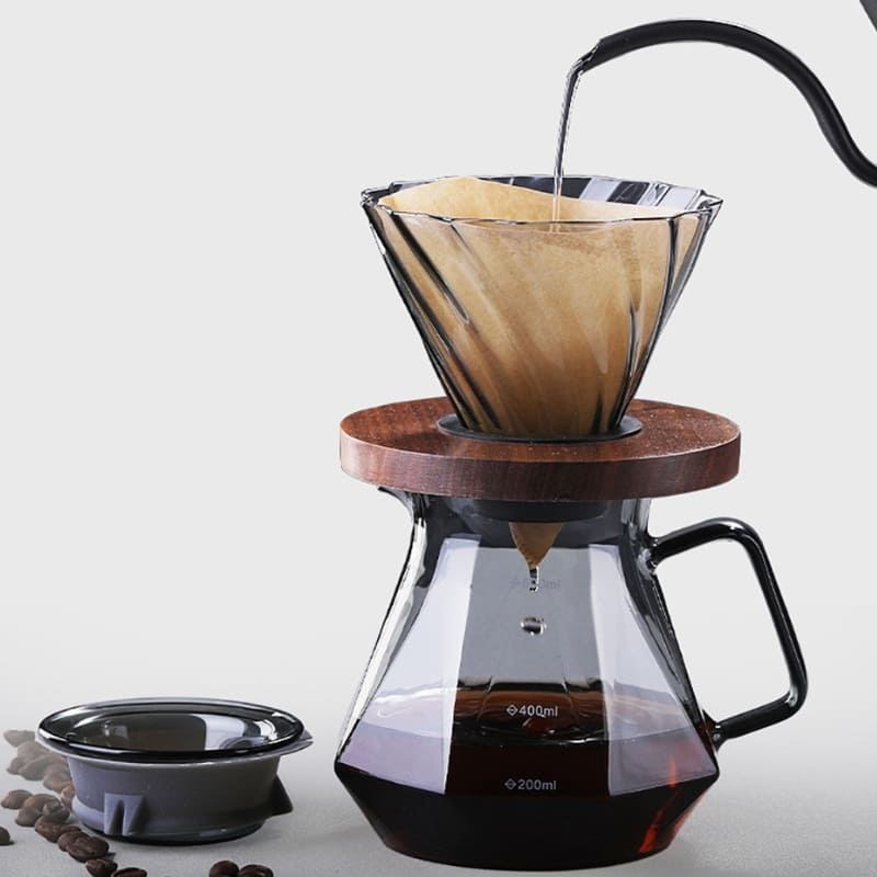 Glass Coffee Bottle Borosilicate Coffee Dripper Hario V60