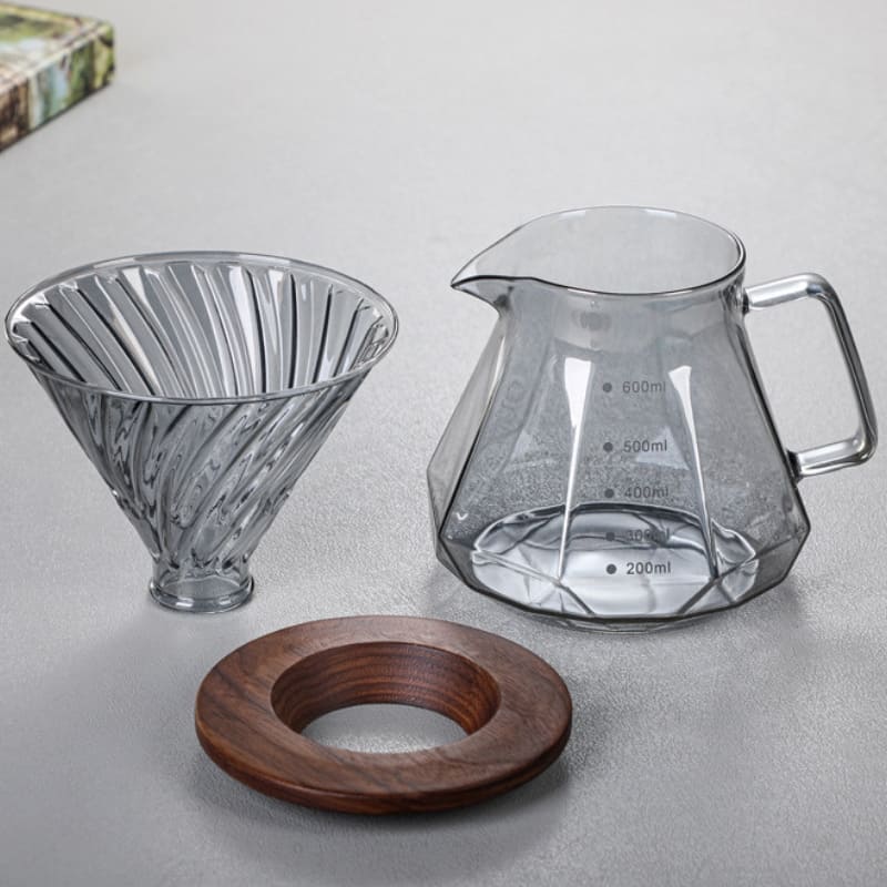 Glass Coffee Bottle Borosilicate Coffee Dripper Hario V60