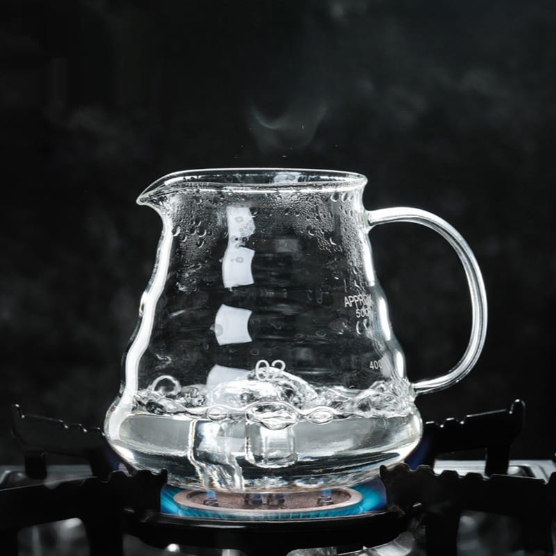 Borosilicate Glass Coffee Mug with Hario V60 Type Coffee Dripper
