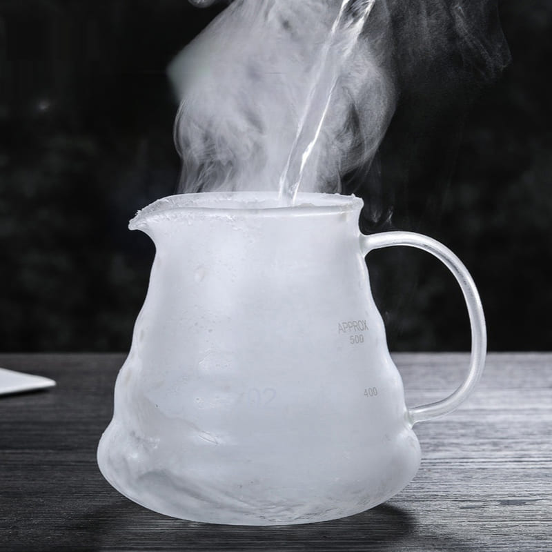 Borosilicate Glass Coffee Mug with Hario V60 Type Coffee Dripper