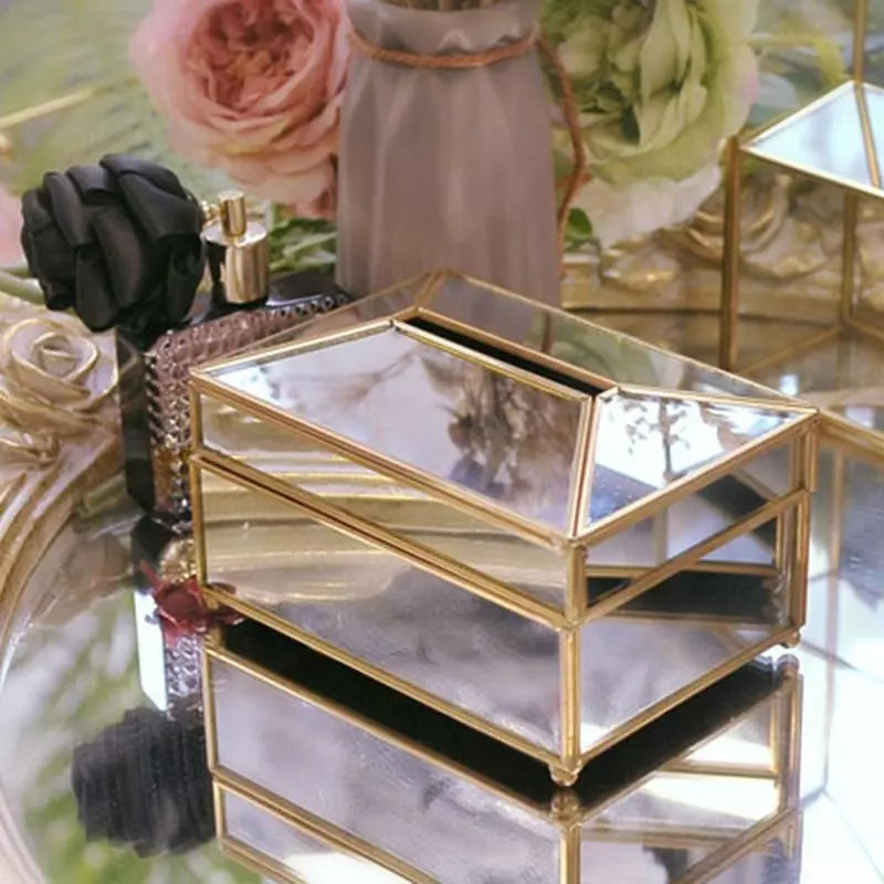 Polished Mirror Wet Wipe and Tissue Box