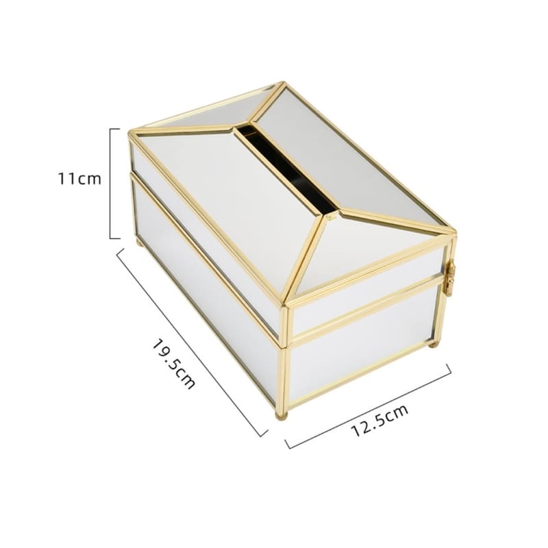 Polished Mirror Wet Wipe and Tissue Box