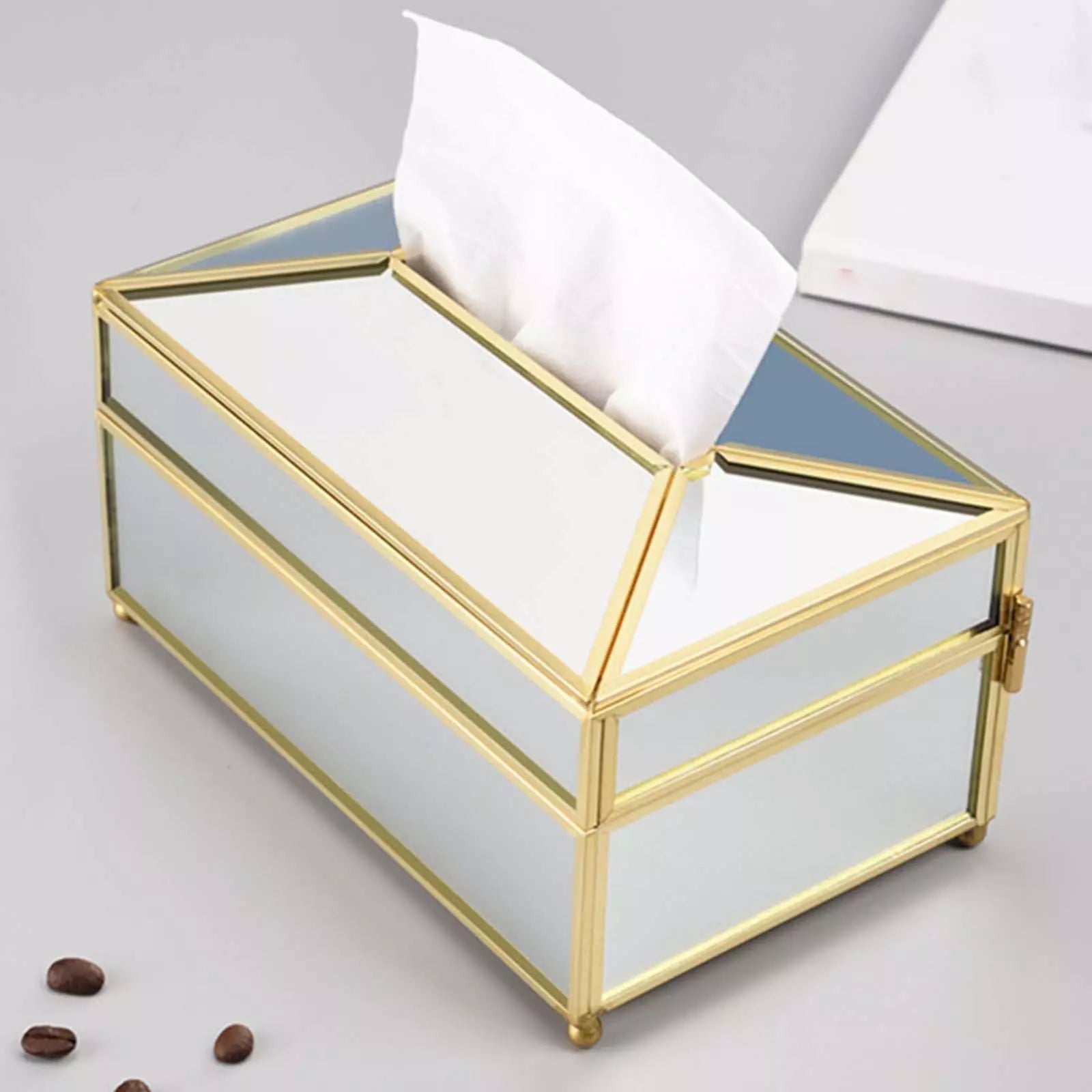 Polished Mirror Wet Wipe and Tissue Box