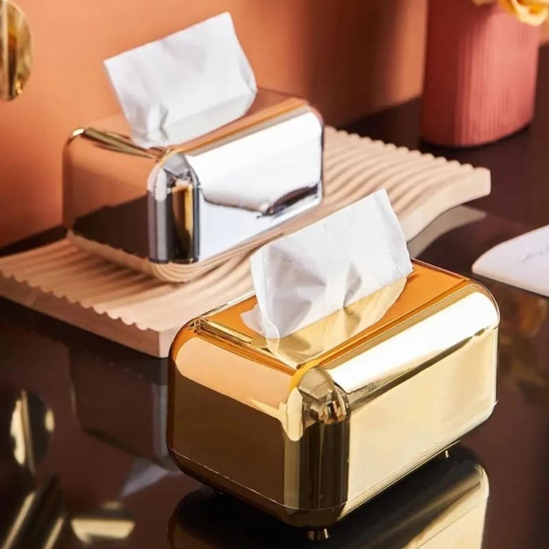 Chrome Dispenser Box for Wet Wipes and Paper