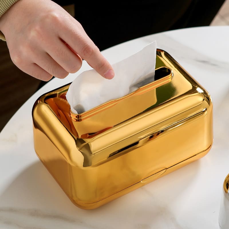 Chrome Dispenser Box for Wet Wipes and Paper