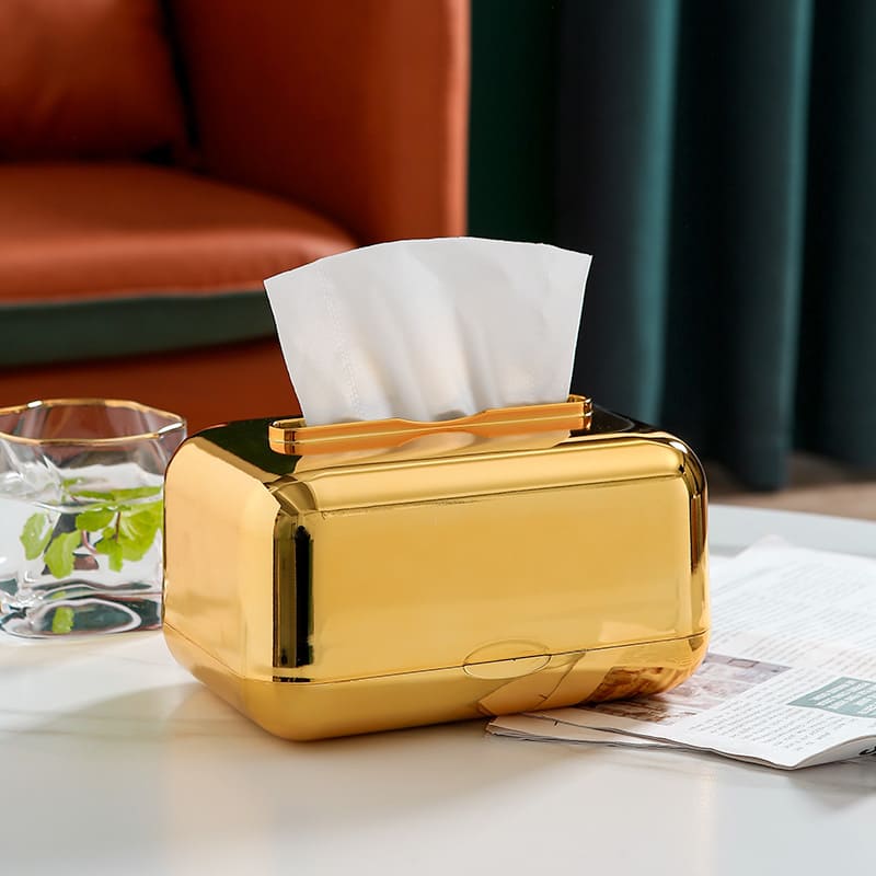 Chrome Dispenser Box for Wet Wipes and Paper
