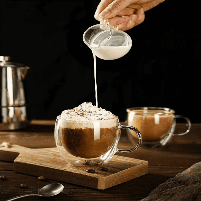 Double Wall Glass Mug Coffee Tea Corner