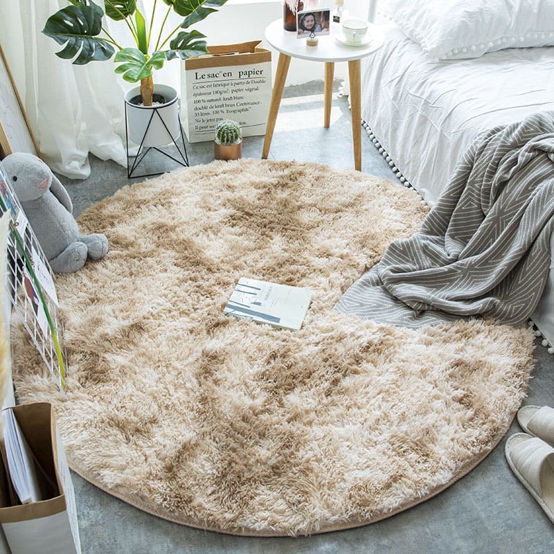 Polished Round Doormat  - Khaki Mix