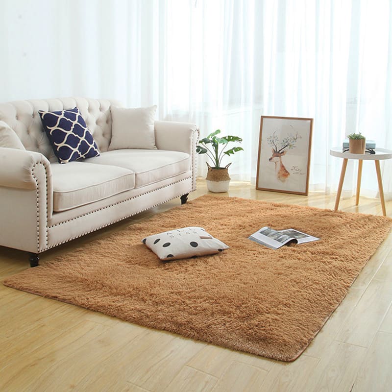 Plain Doormat Rug - Caramel