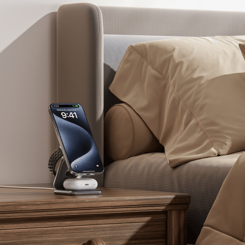 iPhone Wireless Charger Stand for Apple Watch and AirPods