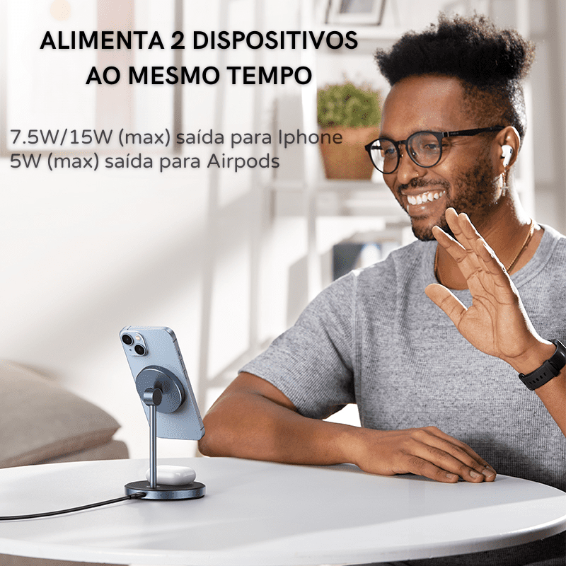 Magnetic Wireless Charger for iPhone and AirPods