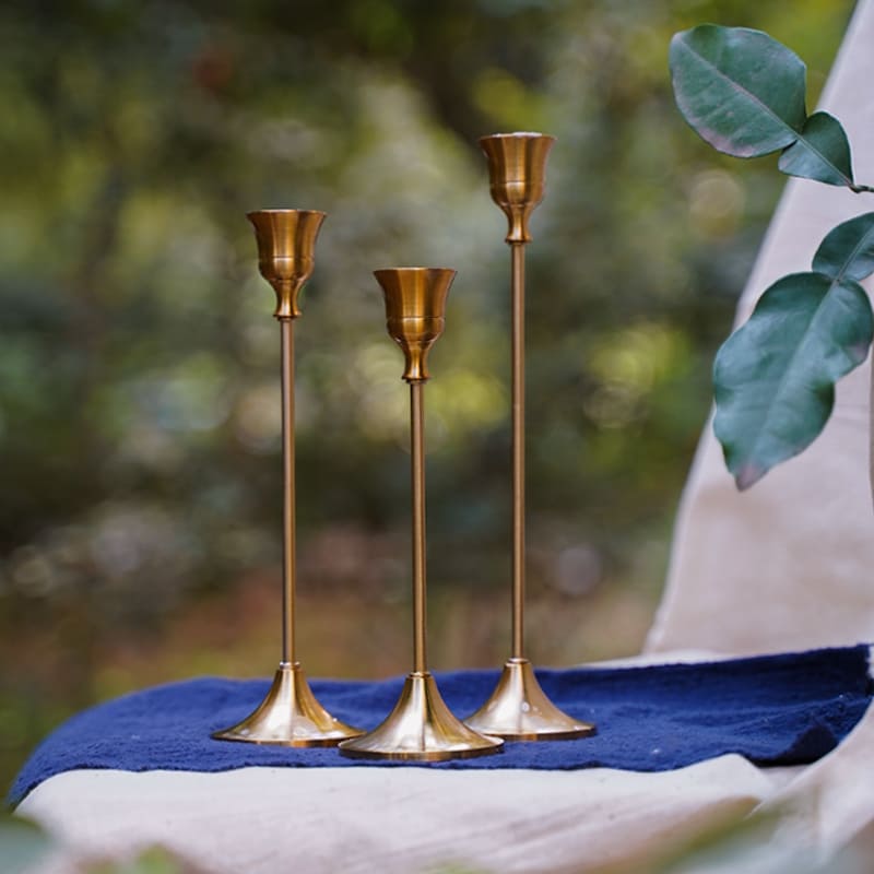 Retro Decorative Candle Holder Stand Polihousi