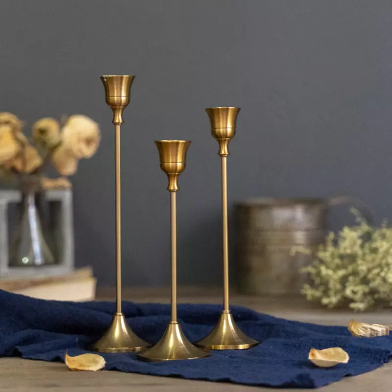 Retro Decorative Candle Holder Stand Polihousi