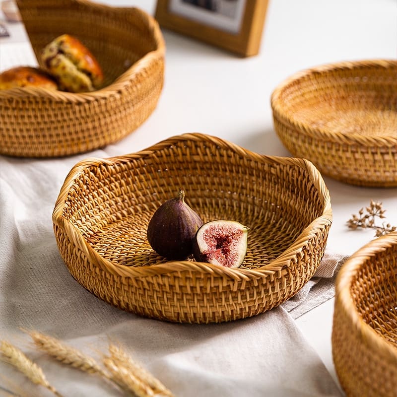 Handmade Rattan Wicker Basket