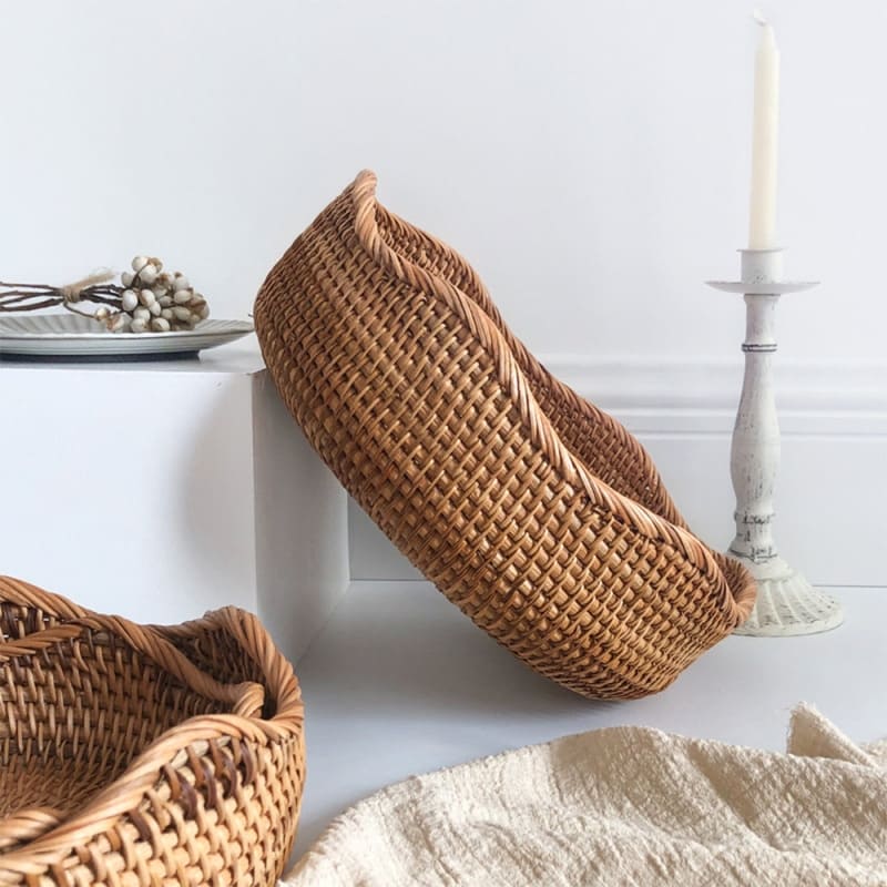 Handmade Rattan Wicker Basket