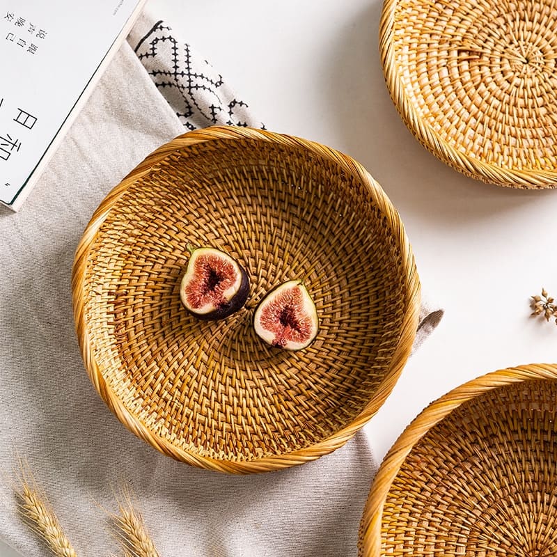 Handmade Rattan Wicker Basket