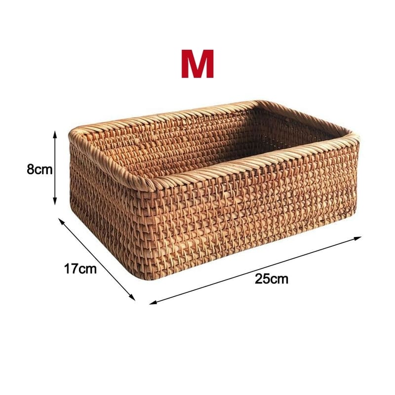 Handmade Polihousi Wicker Rattan Straw Basket