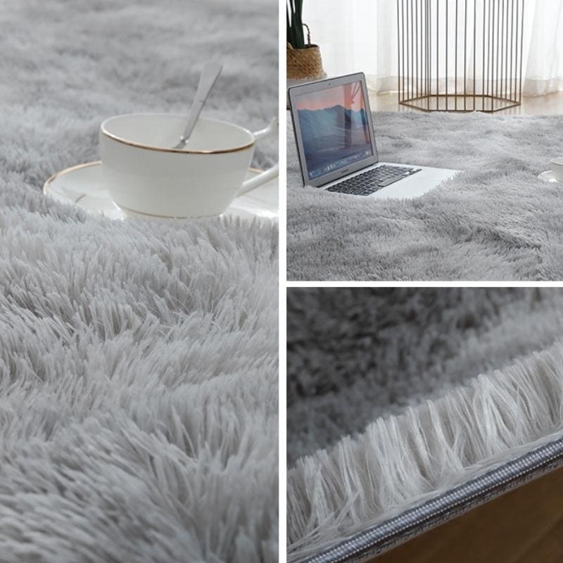 Polished Red Round Doormat - Gray Melange