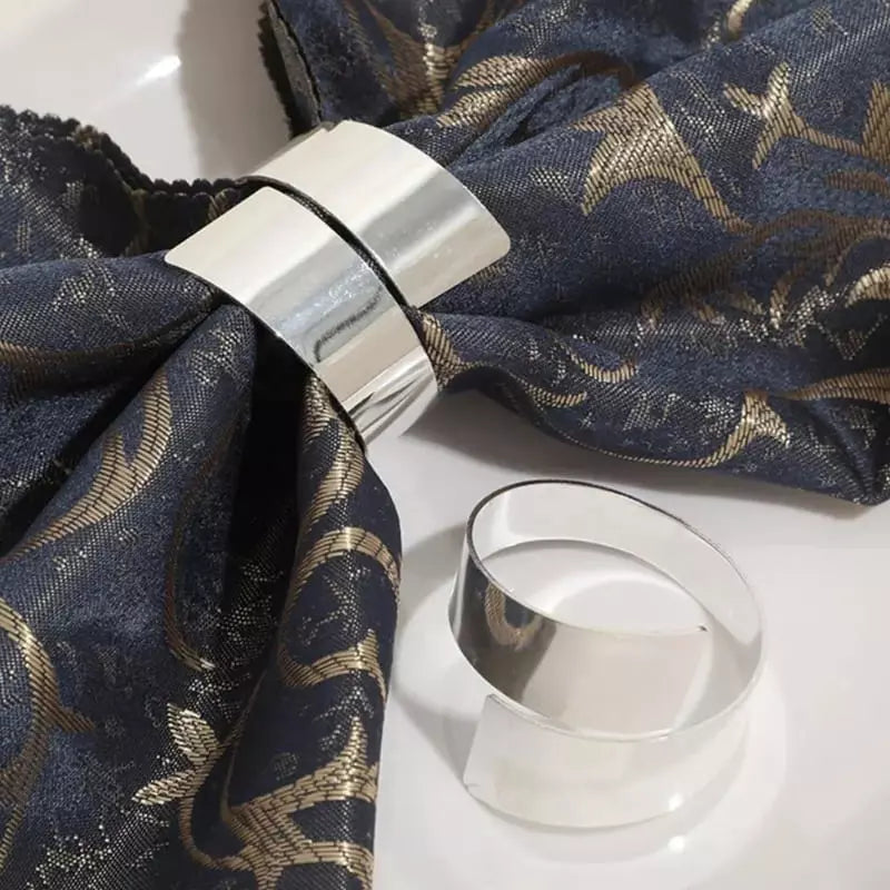 6-piece Spiral Fabric Napkin Rings Set