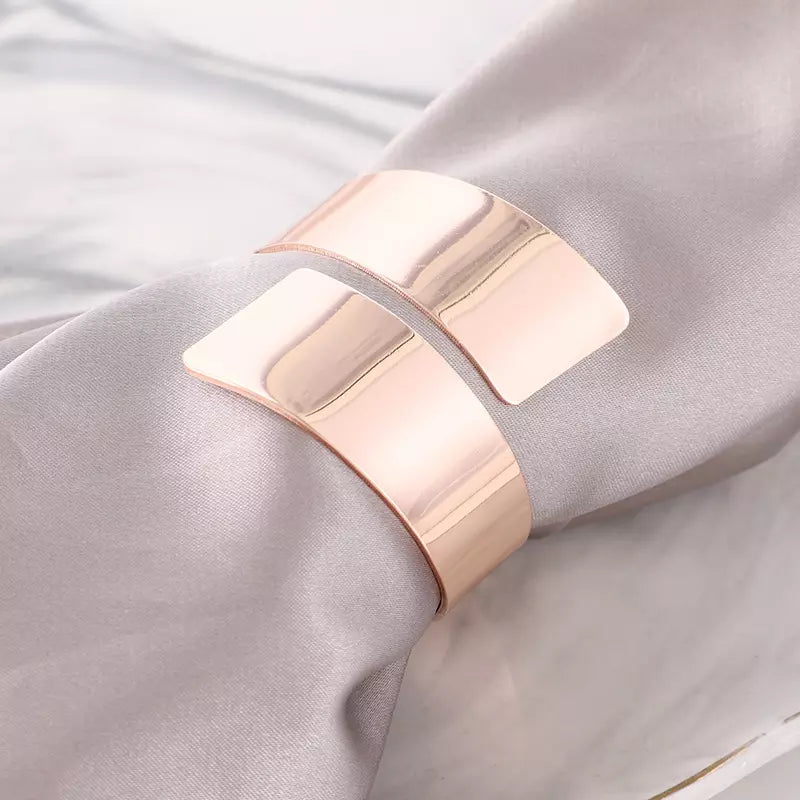 6-piece Spiral Fabric Napkin Rings Set