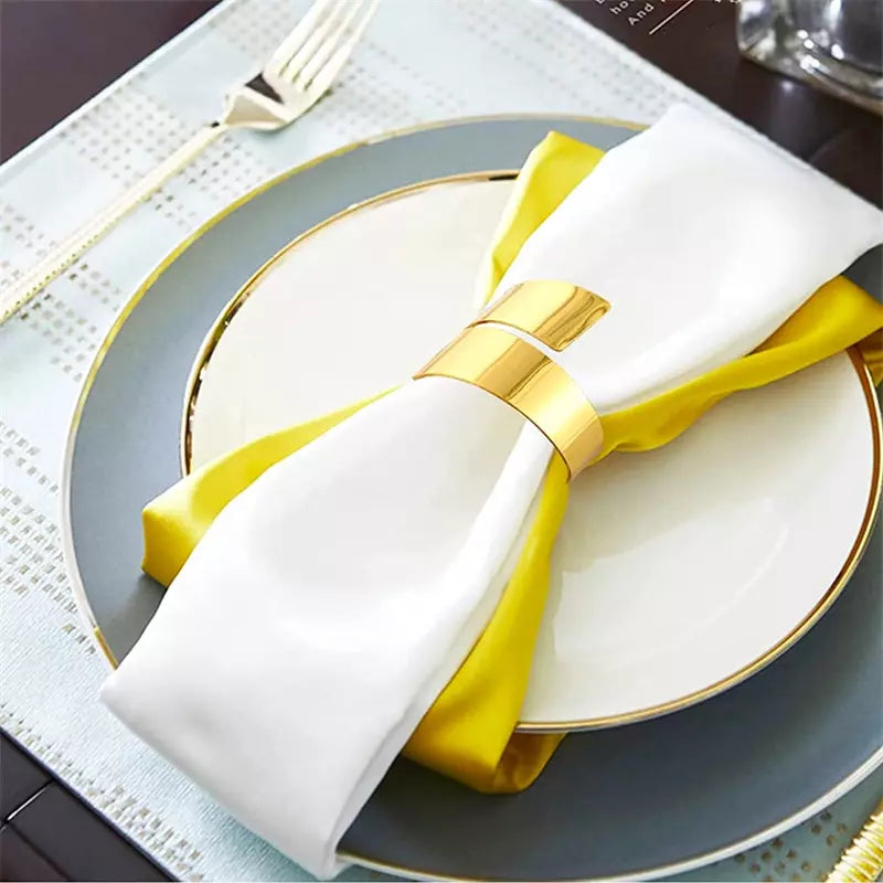 6-piece Spiral Fabric Napkin Rings Set