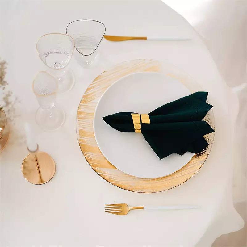 6-piece Spiral Fabric Napkin Rings Set