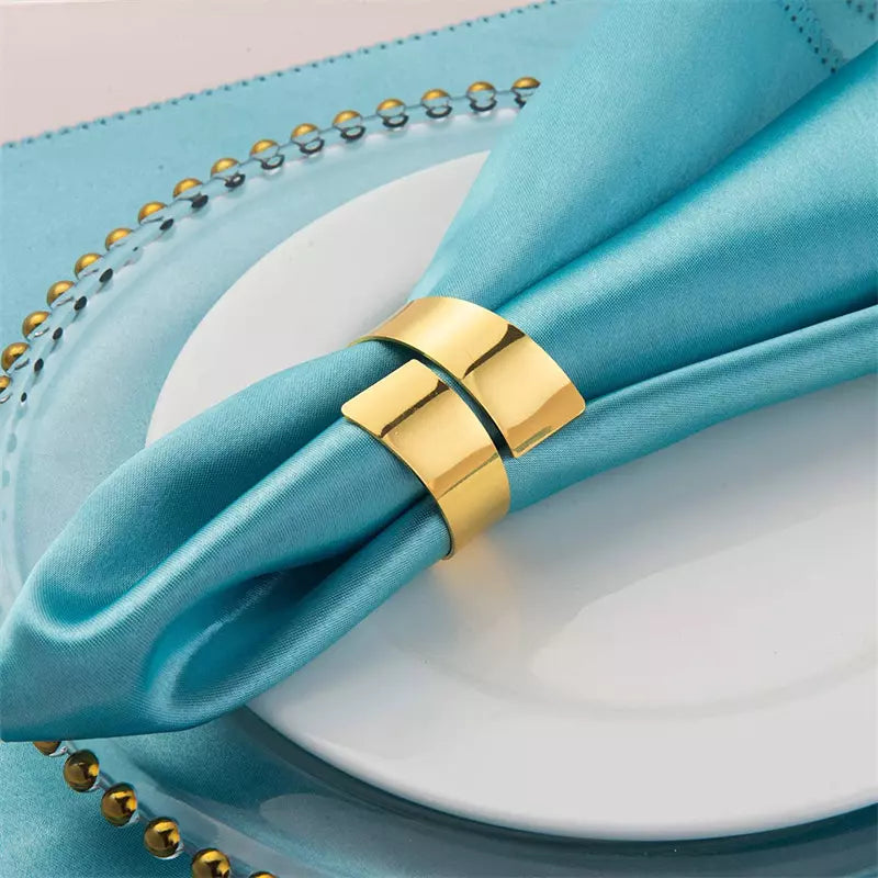 6-piece Spiral Fabric Napkin Rings Set