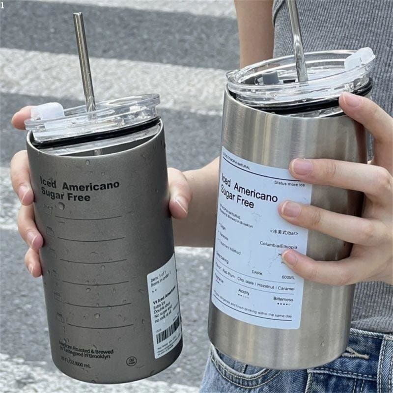Polished Steel Coffee Thermal Mug with Leak-Proof Lid