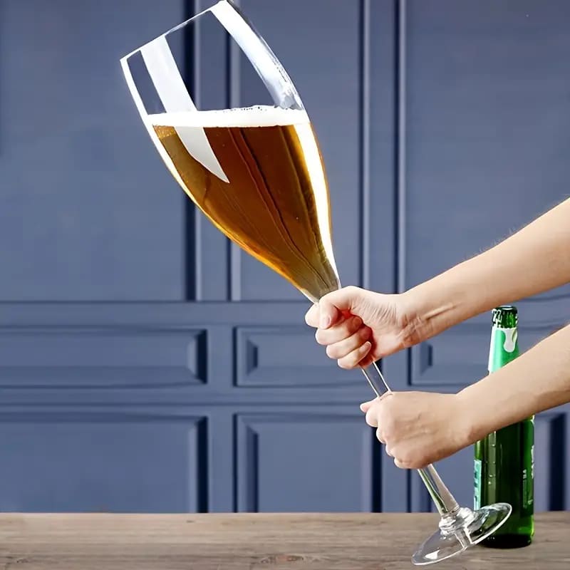 Giant Crystal Beer Mug Glass for Home Bar
