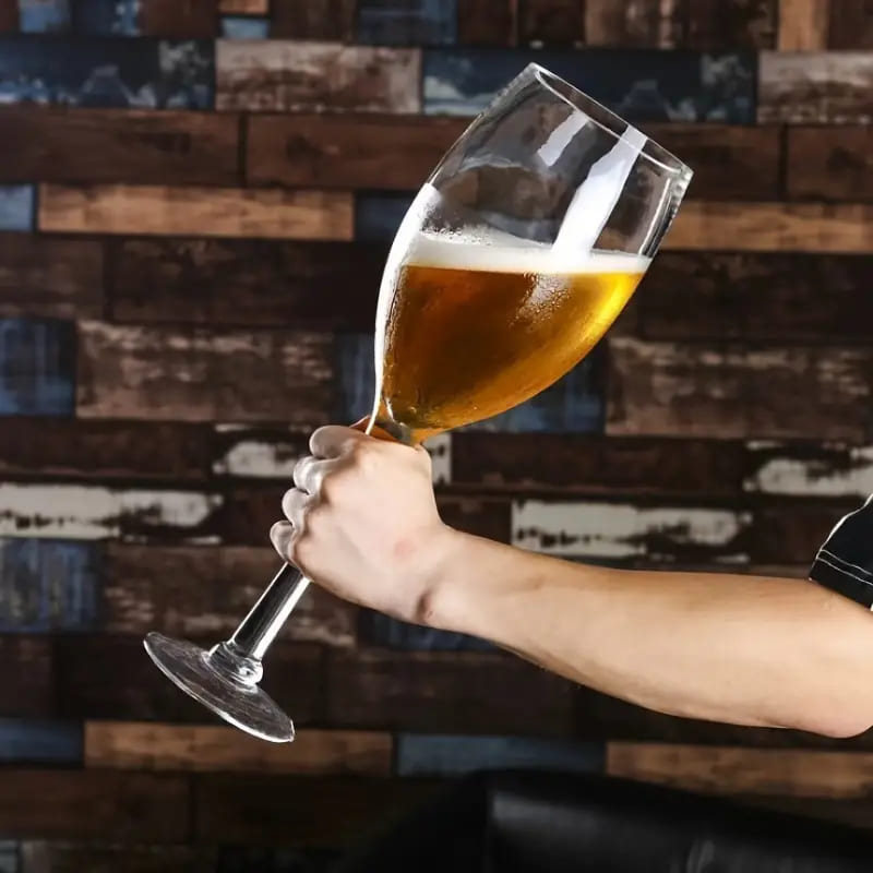 Giant Crystal Beer Mug Glass for Home Bar