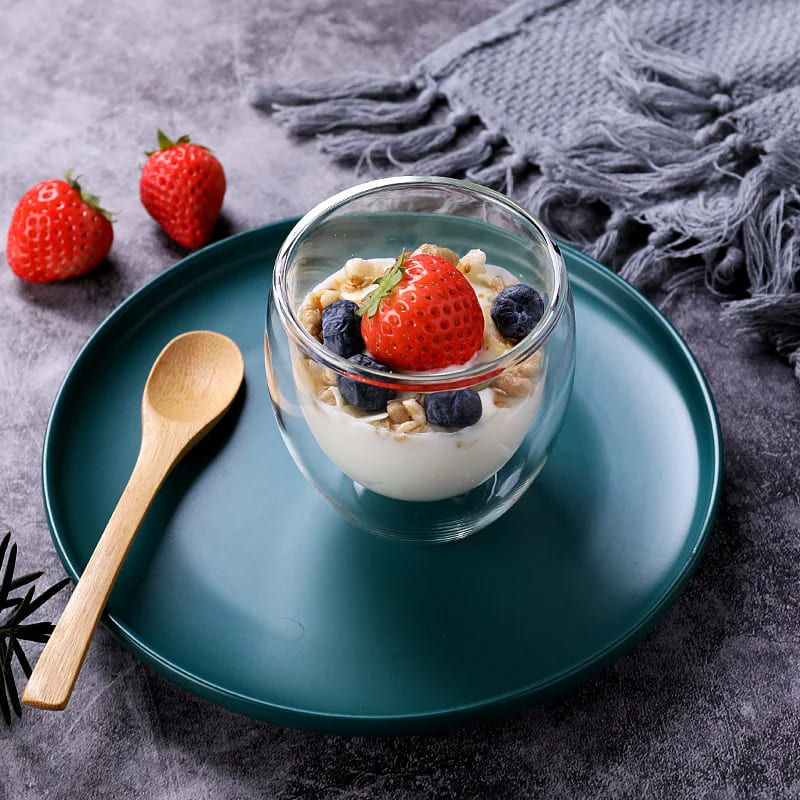 Double-Walled Glass Cup for Coffee and Tea