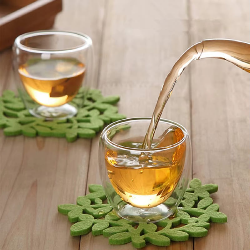 Double-Walled Glass Cup for Coffee and Tea