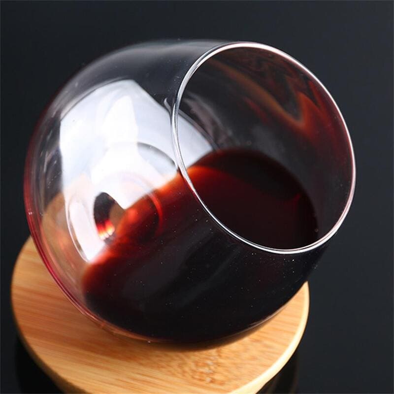 Crystal Whisky Glass with Rotating Belly for Home Bar