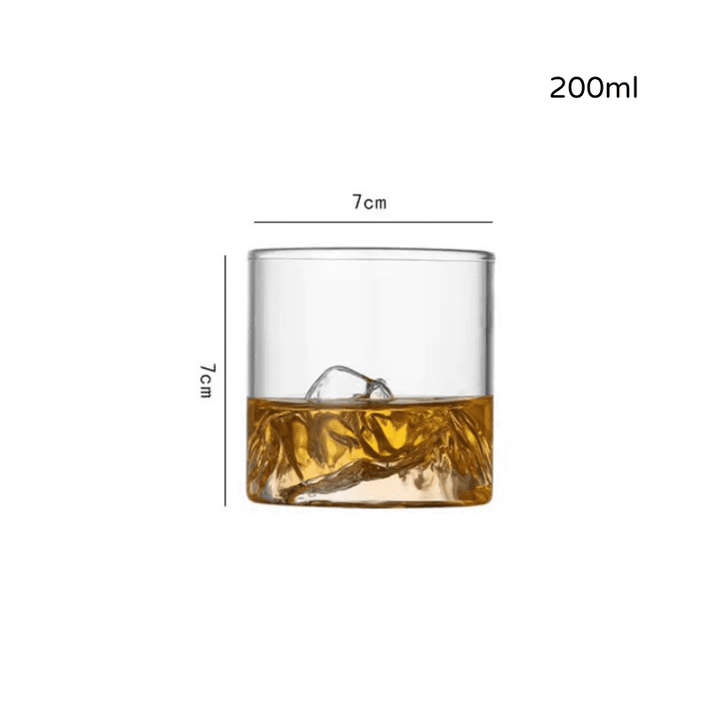Crystal Drinks Iceberg Bar Glass for Whiskey at Home