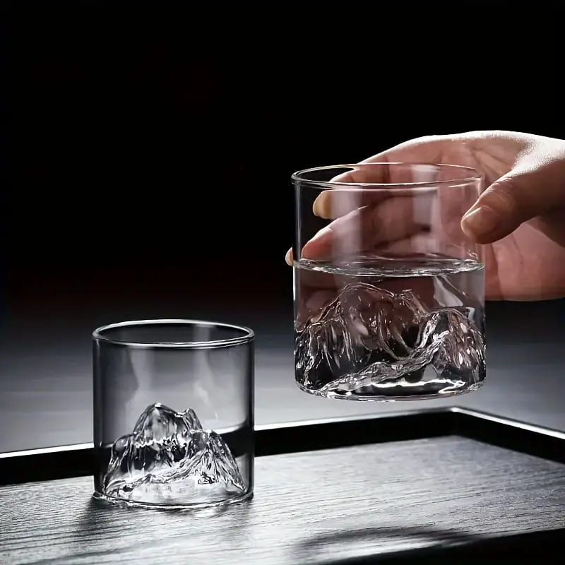 Crystal Drinks Iceberg Bar Glass for Whiskey at Home